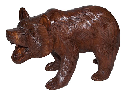 Wooden bear Walking 30Cm